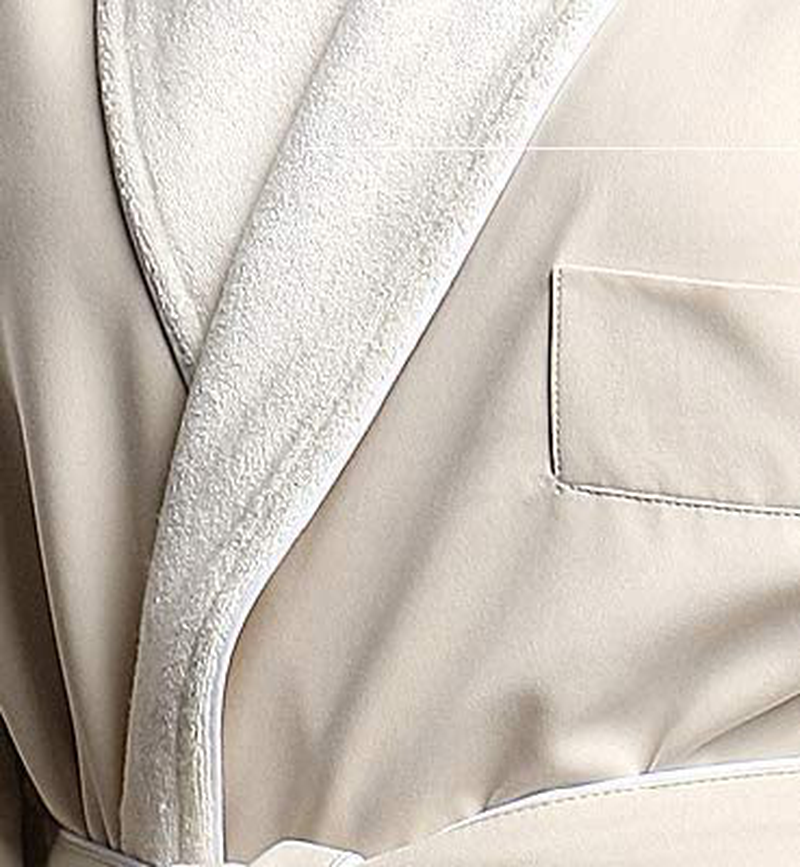 Terry Lined Microfiber Hotel Robe - Luxury Spa Bathrobe by Monarch/Cypress Apparel & Accessories > Clothing > Sleepwear & Loungewear > Robes Kylie Max   