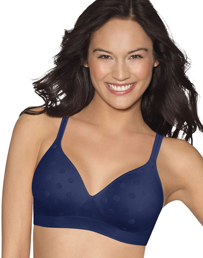 Hanes Women's Perfect Coverage ComfortFlex Wirefree Bra MHG260 Apparel & Accessories > Clothing > Underwear & Socks > Bras Hanes In the Navy XX-Large 