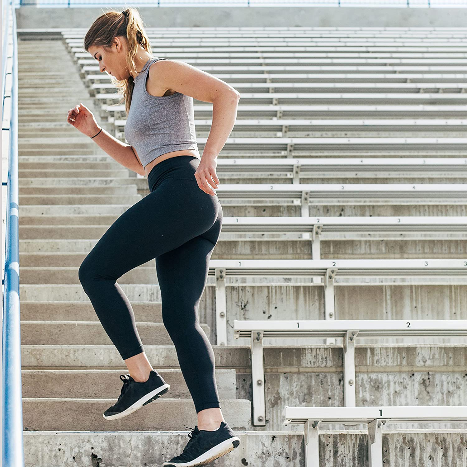 TNNZEET 3 Pack High Waisted Leggings for Women - Buttery Soft Workout Running Yoga Pants Apparel & Accessories > Clothing > Activewear TNNZEET   