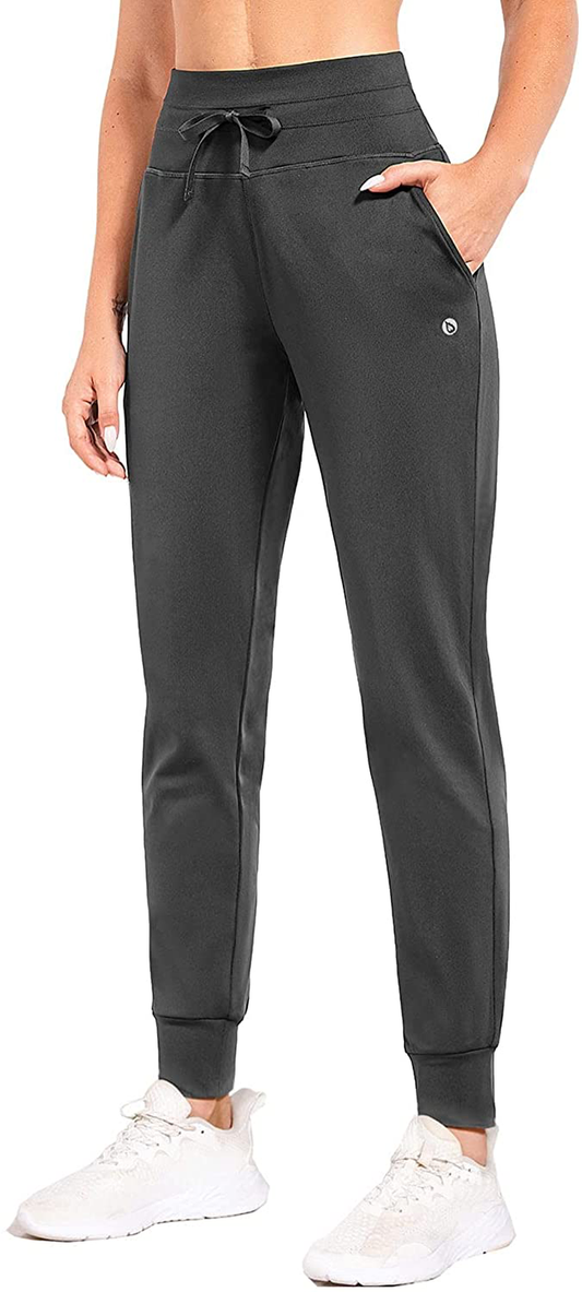 BALEAF Women'S Fleece Lined Pants Water Resistant Sweatpants High Waisted Thermal Joggers Winter Running Hiking Pockets Apparel & Accessories > Clothing > Activewear Kylie Max   