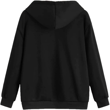 Sweatyrocks Women'S Casual Heart Print Long Sleeve Pullover Hoodie Sweatshirt Tops Apparel & Accessories > Clothing > Activewear Kylie Max   