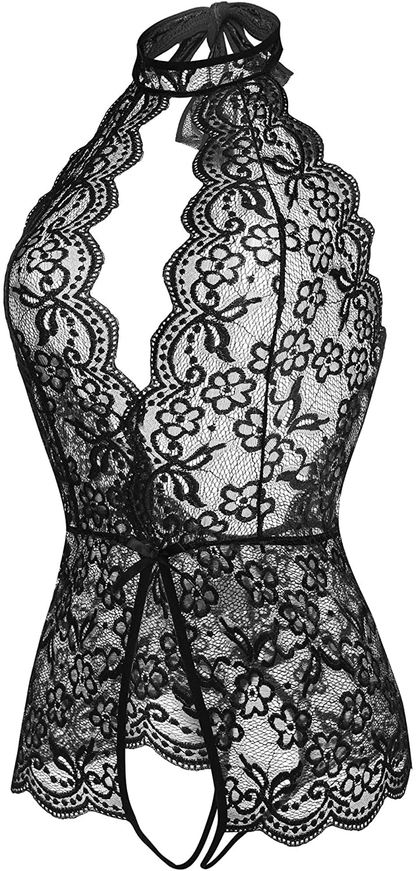 LOLLO VITA Women Lingerie Lace Bodysuit One Piece Babydoll Teddy Chemise Sleepwear Apparel & Accessories > Clothing > Underwear & Socks > Lingerie LOLLO VITA   