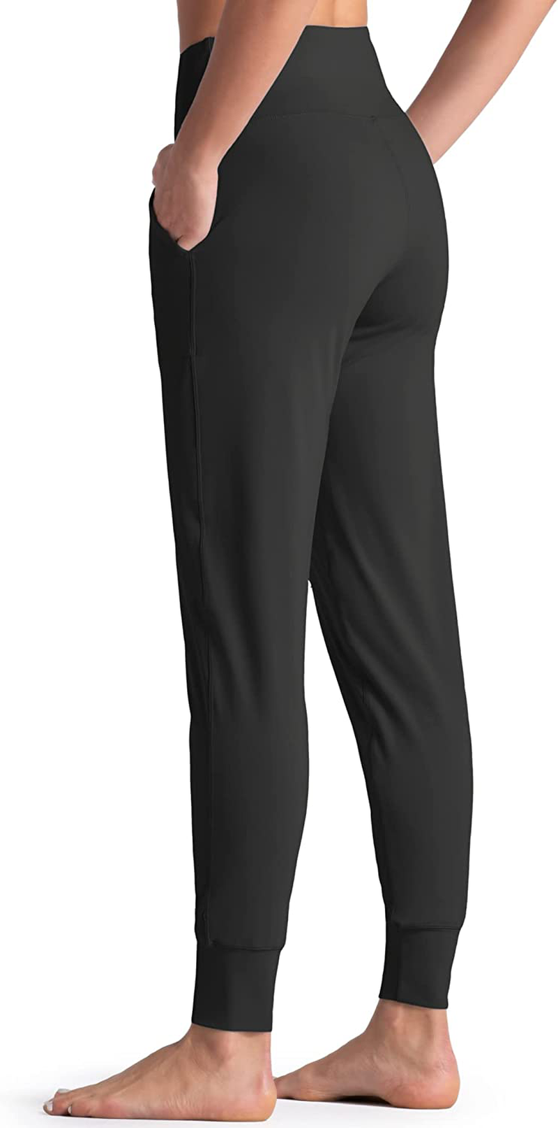 Wjustforu Women'S High Waist Joggers Sweatpants Lightweight & Comfortable Yoga Pants with Pockets Apparel & Accessories > Clothing > Activewear Kylie Max   