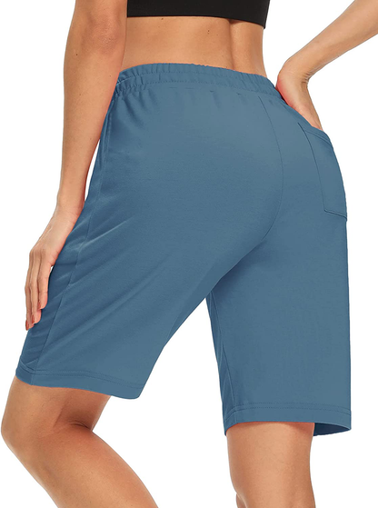 DIBAOLONG Womens Yoga Shorts Loose Comfy Drawstring Lounge Bermuda Shorts with 3 Pockets Apparel & Accessories > Clothing > Shorts Kylie Max   