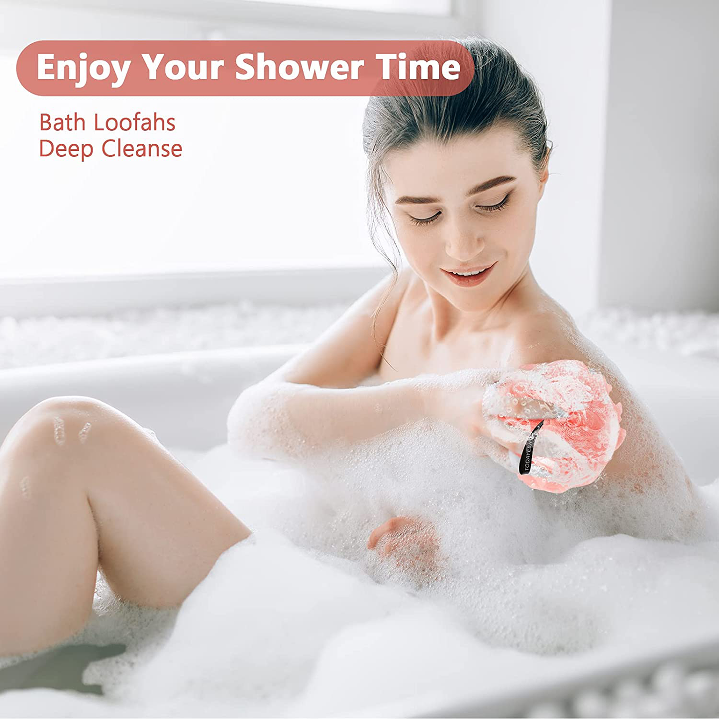 Gifts for Women Birthday Unique - Funny Insulated Wine Tumblers Rose Gold and Candles 2 Pack and Bath Loofah XL Bath Set - Unique Gifts for Women - Mom Sister Friends Female Grandma Birthday Gifts Arts & Entertainment > Party & Celebration > Gift Giving TODAYEER   