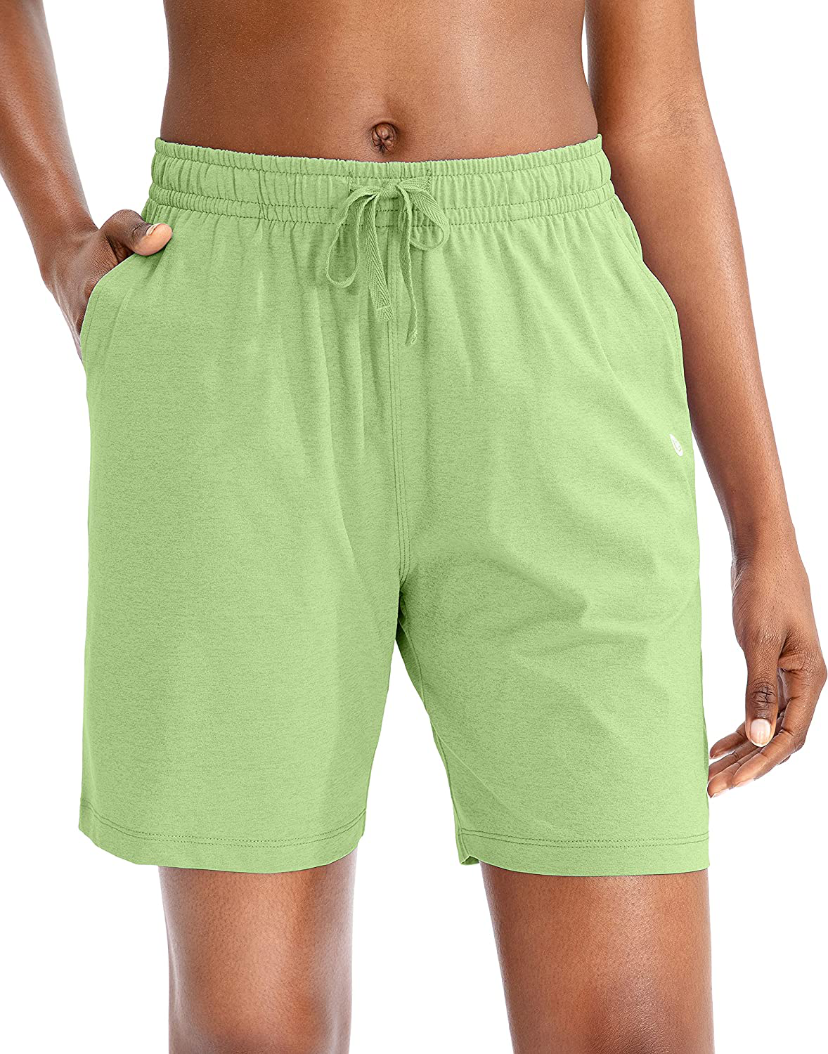 G Gradual Women'S Bermuda Shorts Jersey Shorts with Deep Pockets 7" Long Shorts for Women Lounge Walking Athletic Apparel & Accessories > Clothing > Shorts Kylie Max   