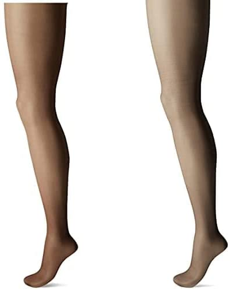Hanes Women'S Control Top Sheer Toe Silk Reflections Panty Hose Apparel & Accessories > Clothing > Underwear & Socks > Shapewear Hanes Barley Black/Gentle Brown 2 C-D