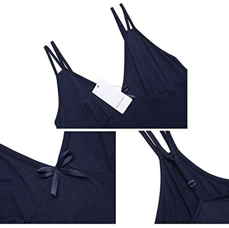 Ekouaer Women'S Pajamas Set Sexy V-Neck Tank Cami and Short Pjs Sleepwear Set Apparel & Accessories > Clothing > Sleepwear & Loungewear Kylie Max   