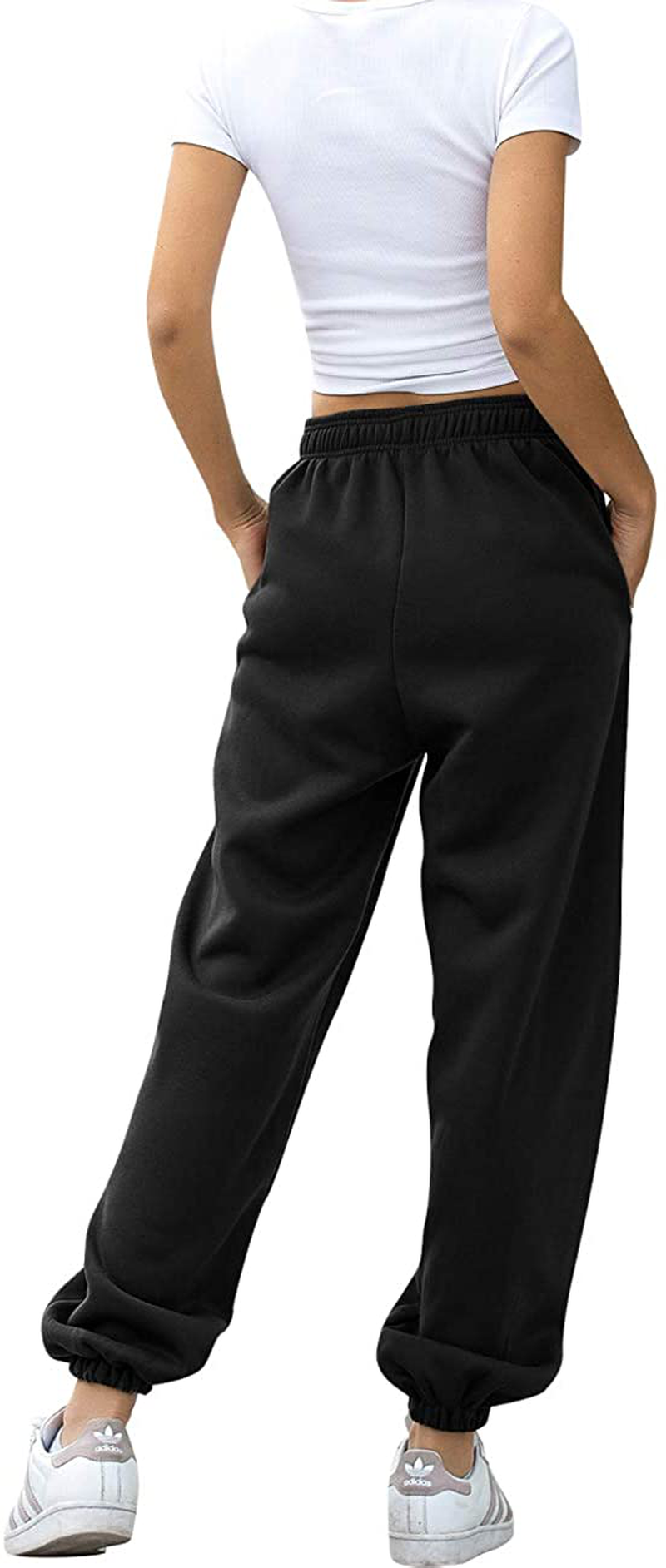 Hesayep Women'S High Waisted Sweatpants Workout Active Joggers Pants Baggy Lounge Bottoms Apparel & Accessories > Clothing > Activewear Kylie Max   