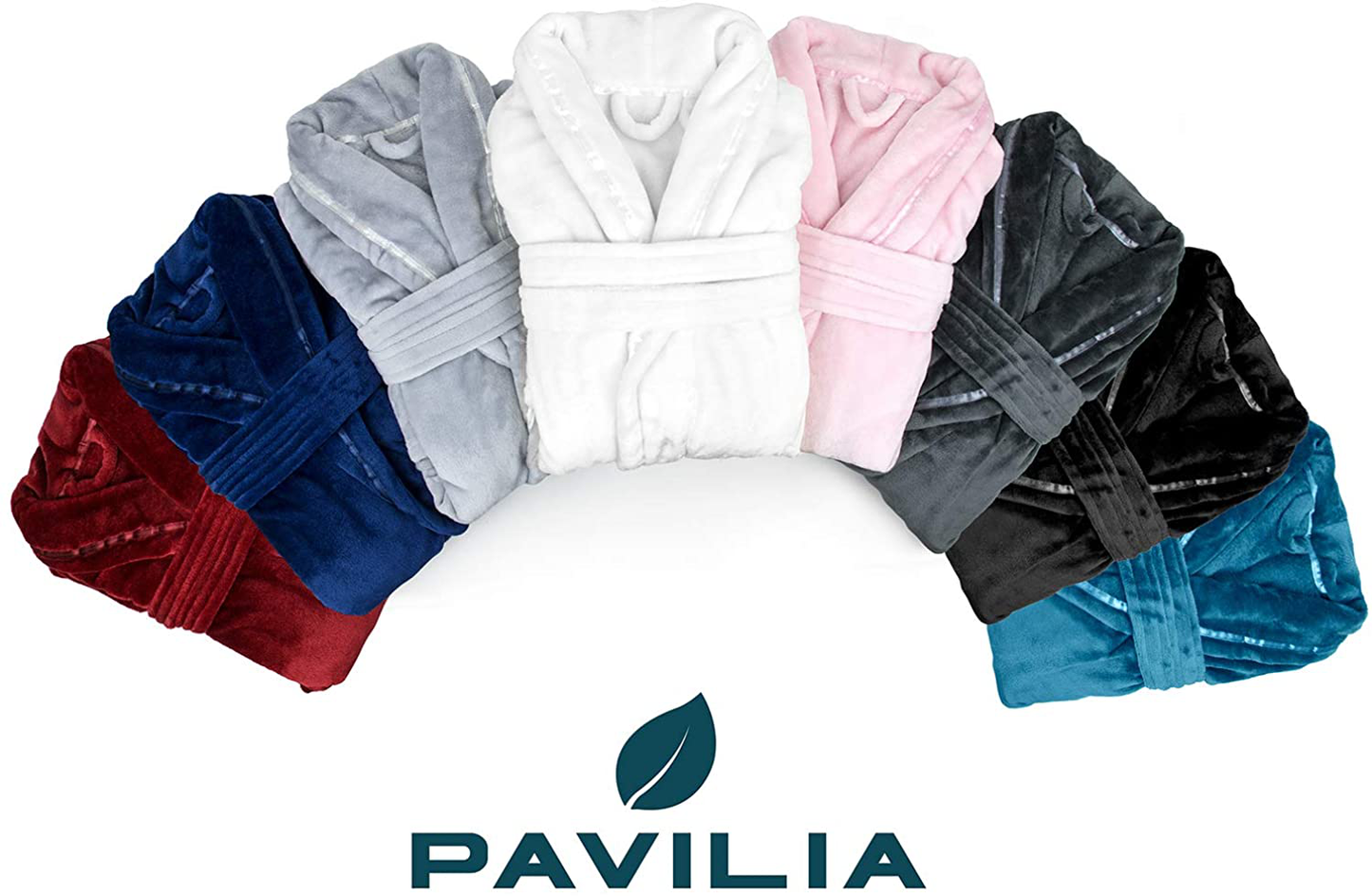 PAVILIA Plush Robe Women, Fluffy Soft Bathrobe, Luxurious Fuzzy Warm Spa Robe Apparel & Accessories > Clothing > Sleepwear & Loungewear > Robes Kylie Max   