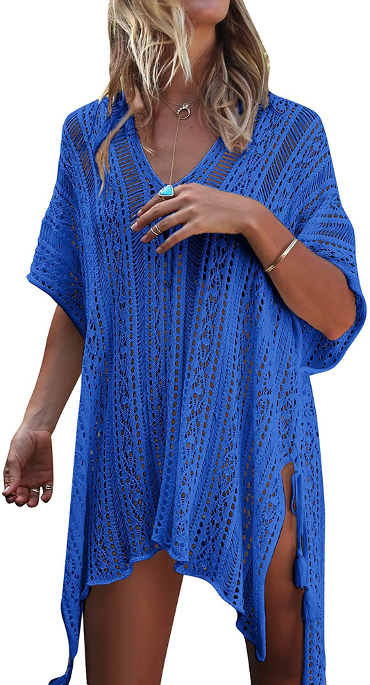 Jeasona Women’S Bathing Suit Cover up for Beach Pool Swimwear Crochet Dress Apparel & Accessories > Clothing > Swimwear Kylie Max   