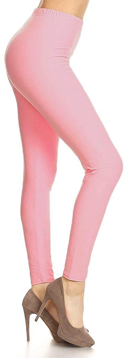 Leggings Depot Cotton Women'S Premium Quality Ultra Soft Solid Leggings Apparel & Accessories > Clothing > Underwear & Socks > Shapewear LEGGINGS DEPOT   