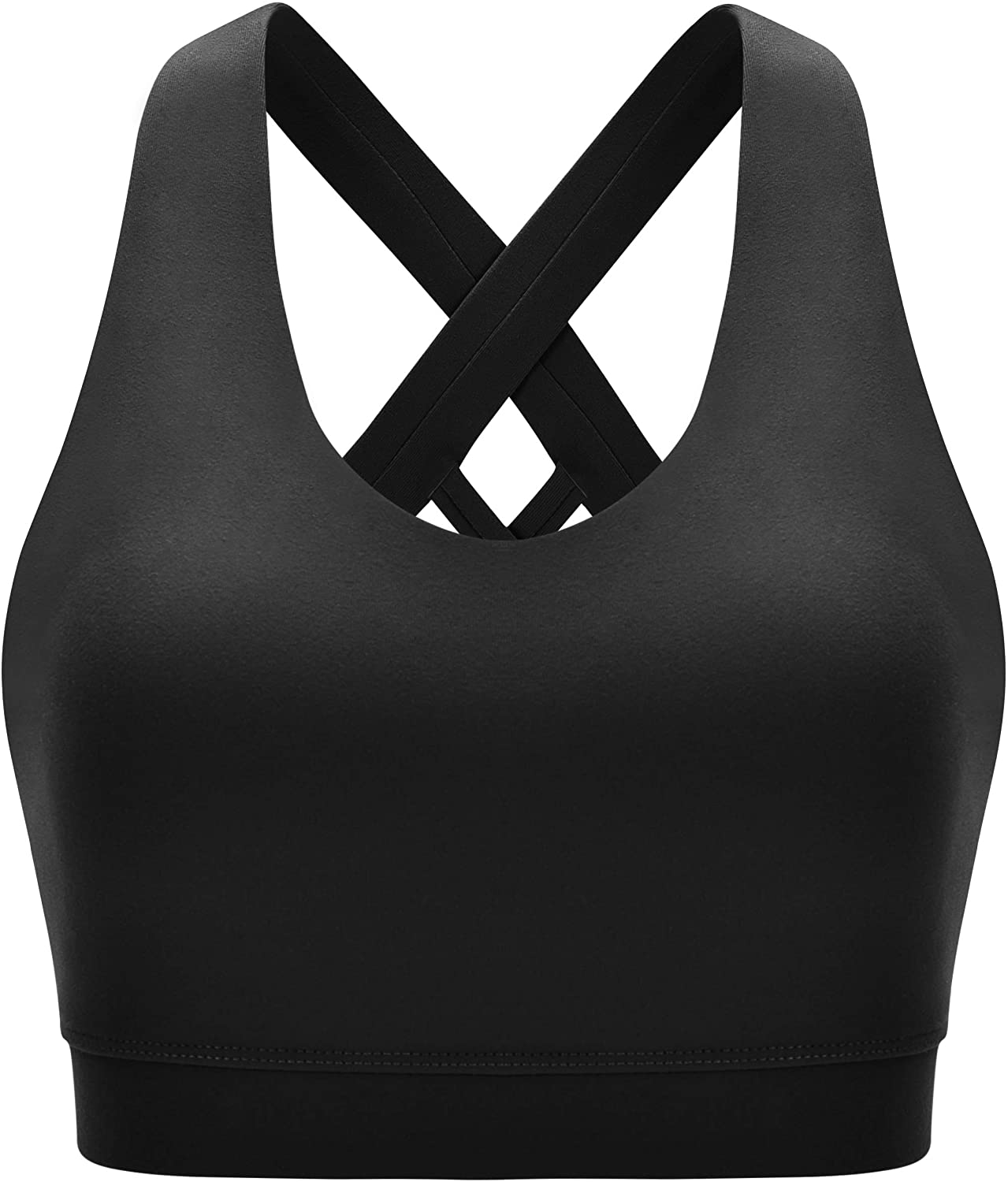RUNNING GIRL Sports Bra for Women, Criss-Cross Back Padded Strappy Sports Bras Medium Support Yoga Bra with Removable Cups Apparel & Accessories > Clothing > Underwear & Socks > Bras Kylie Max   