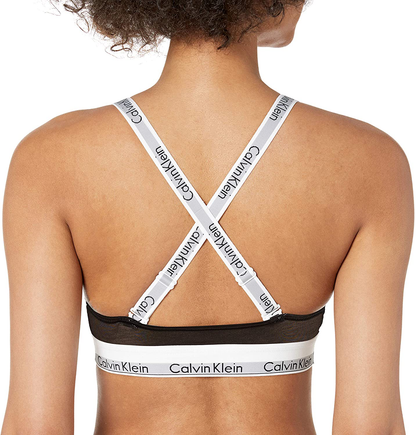 Calvin Klein Women'S Modern Cotton Unlined Triangle Crossback Bralette Apparel & Accessories > Clothing > Underwear & Socks > Bras Kylie Max   