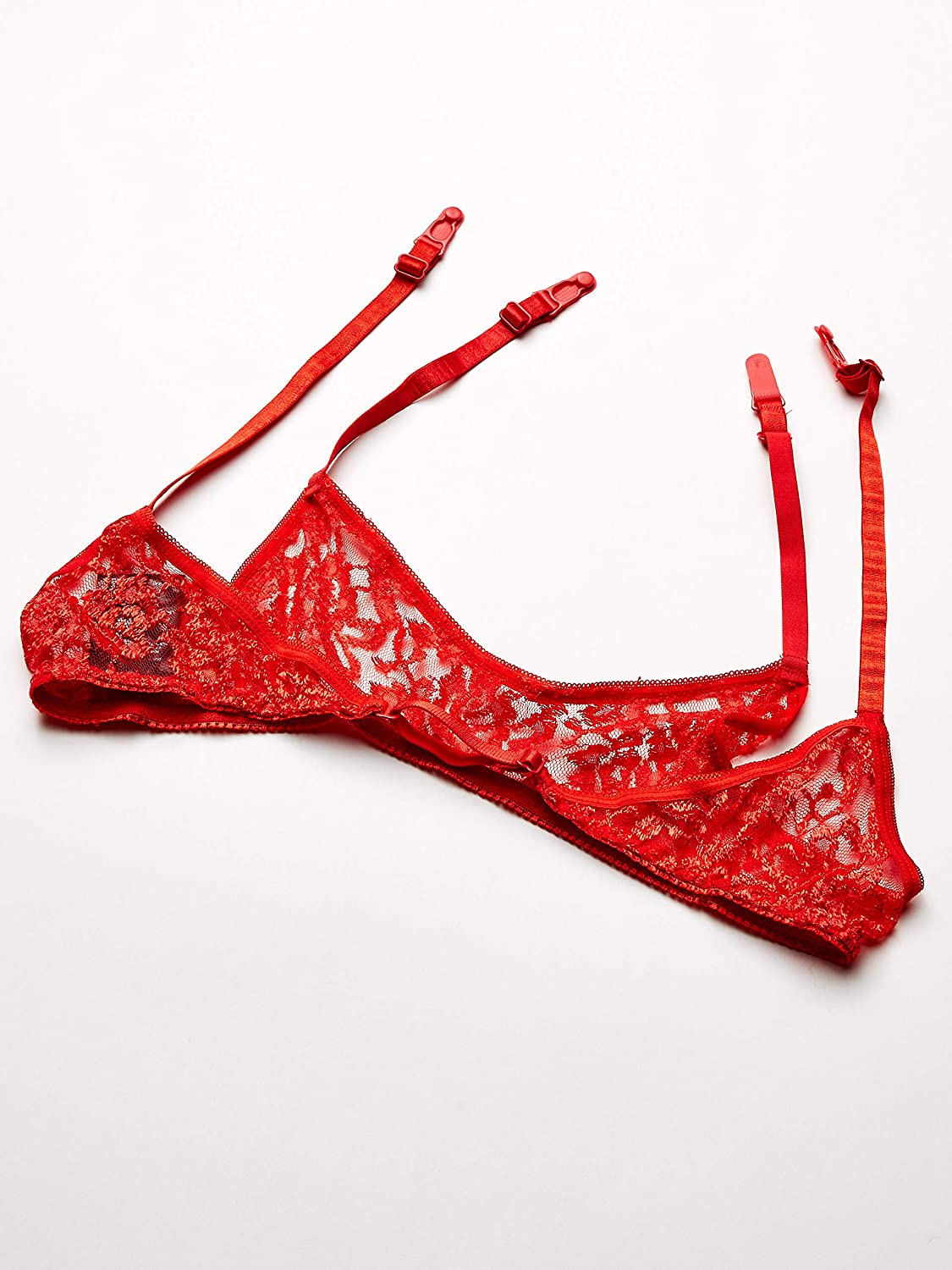 Leg Avenue Women'S Lace Garter Belt and Thong Set Apparel & Accessories > Clothing > Underwear & Socks > Lingerie Leg Avenue   