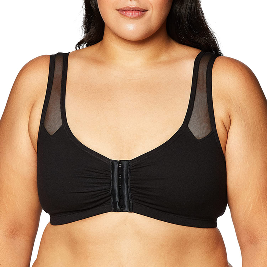 Fruit of the Loom Women'S Comfort Front Close Sport Bra with Mesh Straps Apparel & Accessories > Clothing > Underwear & Socks > Bras Kylie Max   