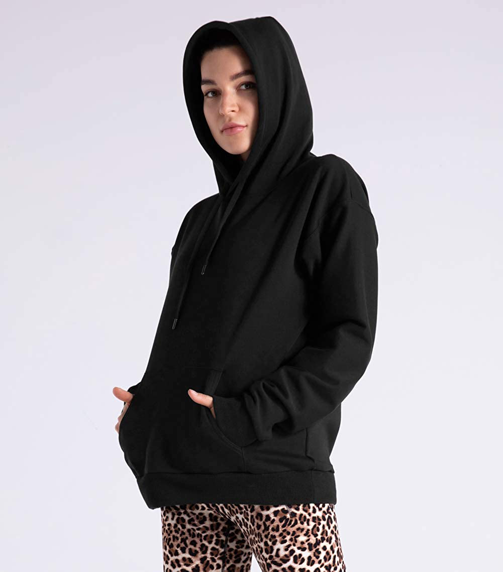 Women'S Basic Pullover Hoodie Loose Fit Ultra Soft Fleece Hooded Sweatshirt with Pockets Apparel & Accessories > Clothing > Activewear Kylie Max   