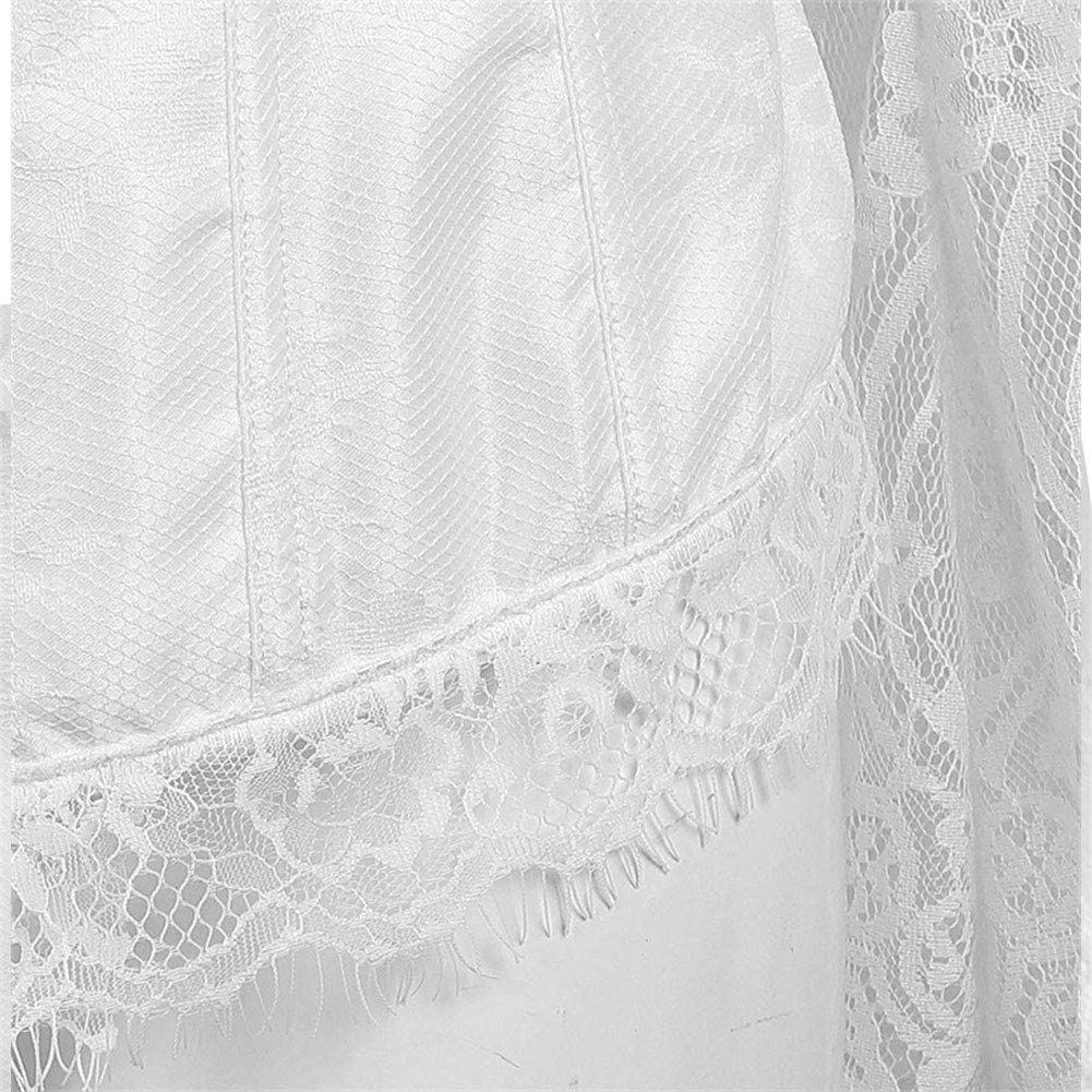 Corset Tops for Women Corset - Overbust Lingerie - Lace up Back Bustier Top - Fashion Corsets with Sleeve Apparel & Accessories > Clothing > Underwear & Socks > Lingerie SZIVYSHI   