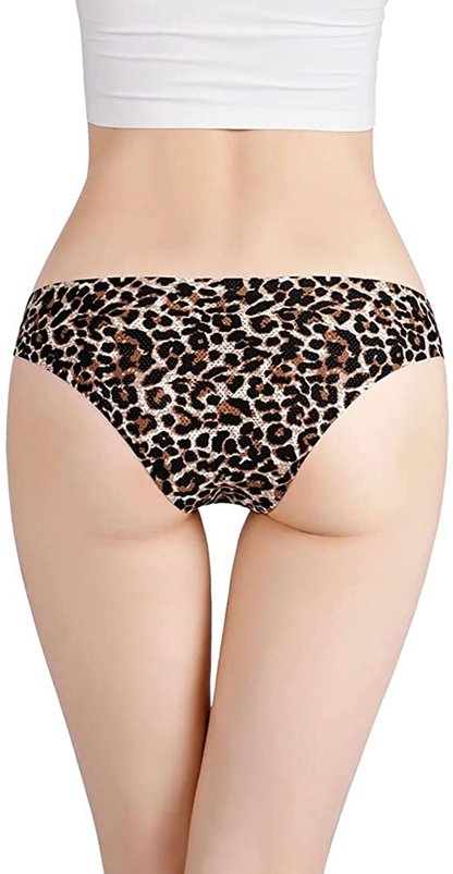 Nightaste Women Seamless No Show Tanga Panties Pack of 6Pcs Half Back Coverage Cheeky Bikini Thong Underwear Apparel & Accessories > Clothing > Underwear & Socks > Underwear Nightaste   