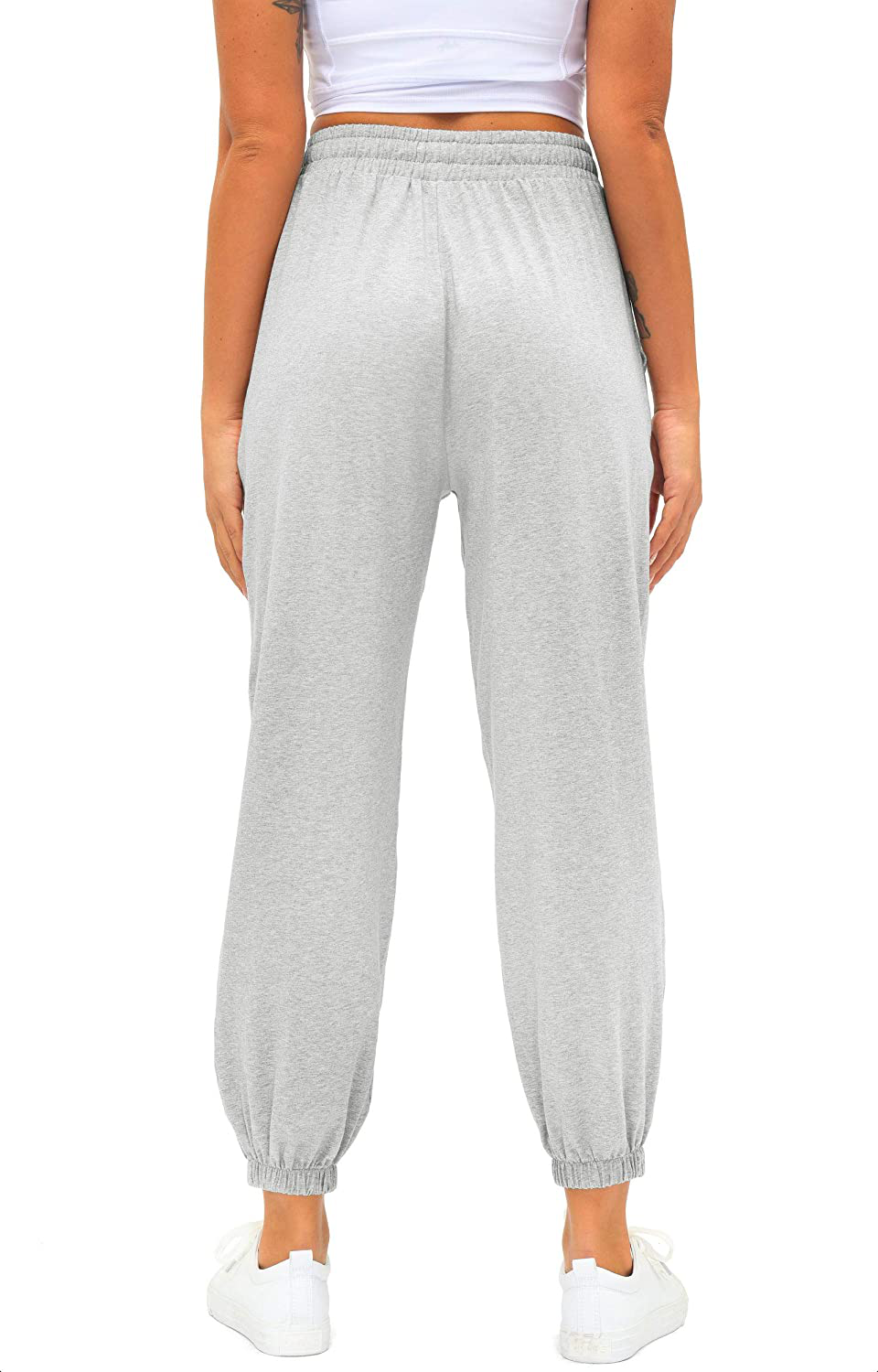 Women'S Cotton Sweatpants High Waisted Pants with Pockets Athletic Fit Joggers for Women Lounge,Jogging Apparel & Accessories > Clothing > Activewear Kylie Max   
