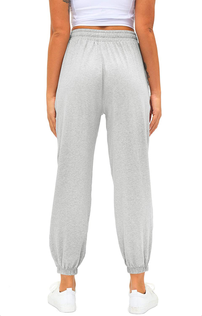 Women'S Cotton Sweatpants High Waisted Pants with Pockets Athletic Fit Joggers for Women Lounge,Jogging Apparel & Accessories > Clothing > Activewear Kylie Max   