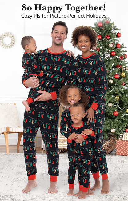 Pajamagram Matching Christmas Pjs for Family, Christmas Lights Apparel & Accessories > Clothing > Sleepwear & Loungewear > Pajamas Kylie Max   