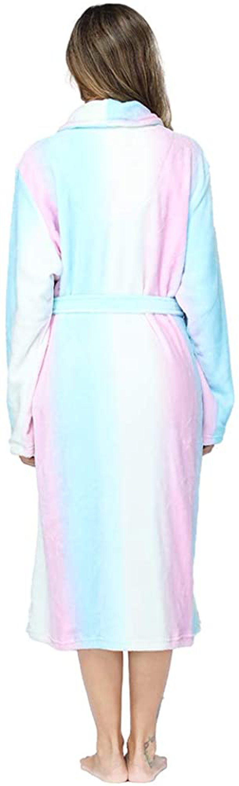 RONGTAI Womens Bathrobe Ladies Fleece Plush Warm Long Robes Apparel & Accessories > Clothing > Sleepwear & Loungewear > Robes Kylie Max   
