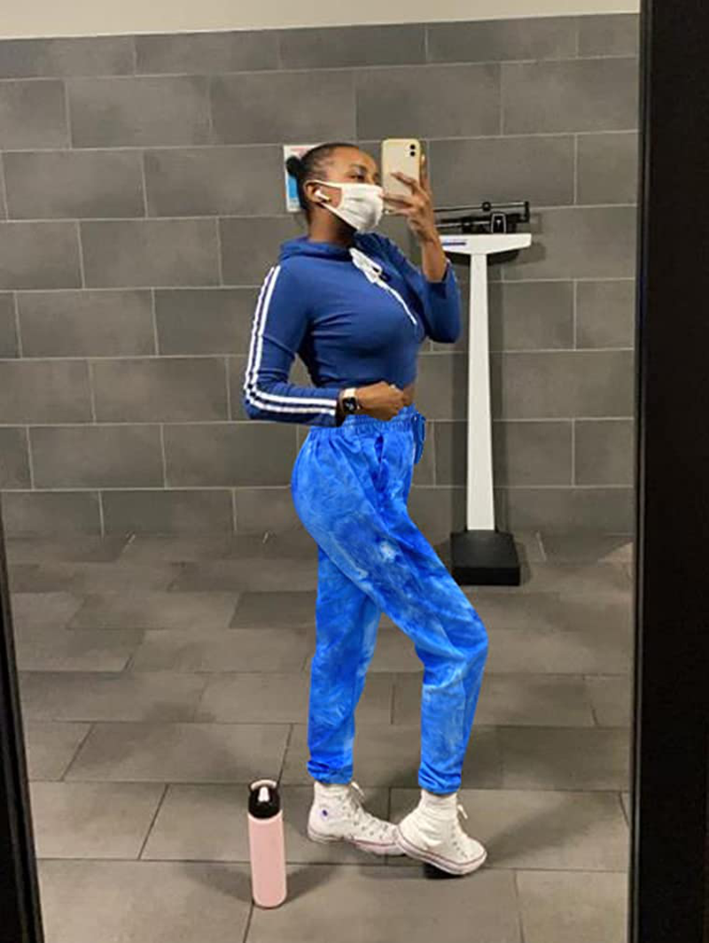 GOKATOSAU Women'S Sexy Lounge Stretch Casual Jogger Drawstring Sweatpants with Pockets Apparel & Accessories > Clothing > Activewear Kylie Max   