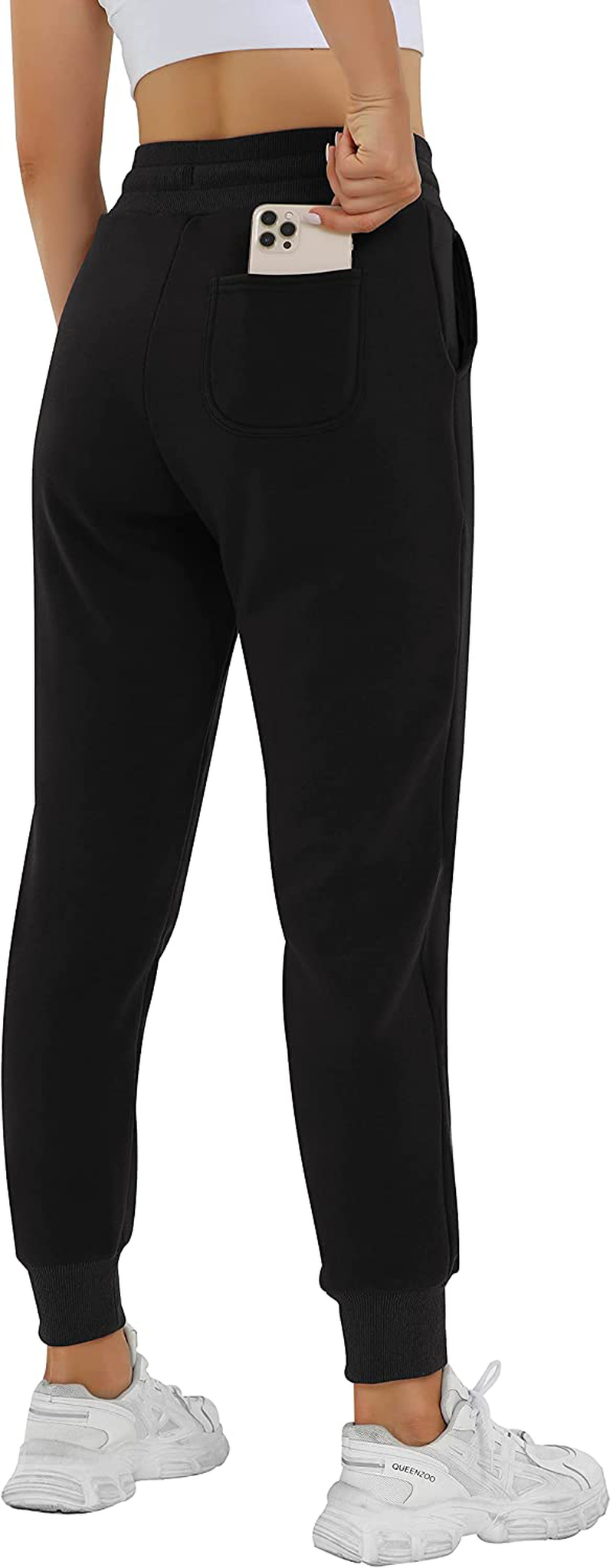 Heathyoga Fleece Lined Joggers for Women Thermal Sweatpants for Women Joggers with Pockets Workout Pants Running Pants Apparel & Accessories > Clothing > Activewear Kylie Max   
