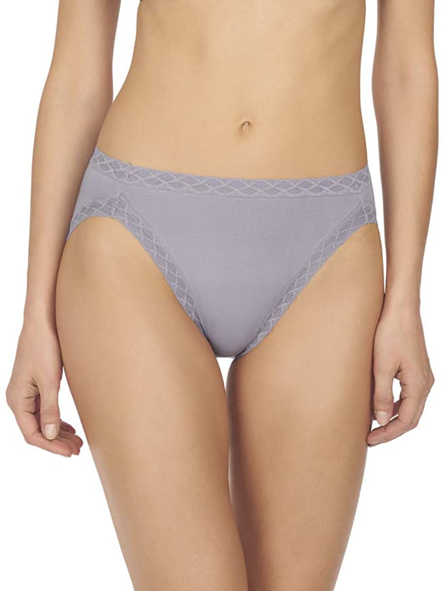 Natori Womens Bliss French Cut Panty Apparel & Accessories > Clothing > Underwear & Socks > Underwear Natori Slate Blue Small 