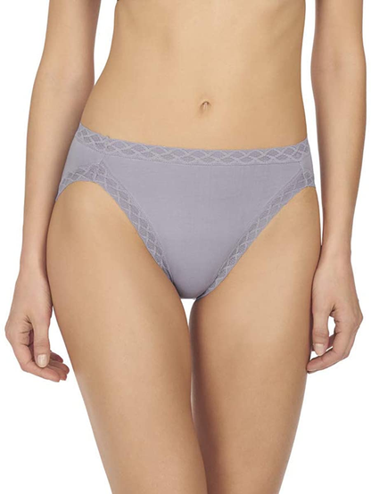 Natori Womens Bliss French Cut Panty Apparel & Accessories > Clothing > Underwear & Socks > Underwear Natori Slate Blue Small 