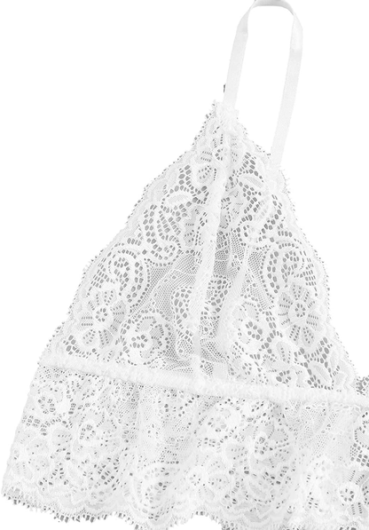 SOLY HUX Women'S Sleepwear 4Pcs Floral Lace Trim Satin Cami Pajama Set with Robe Apparel & Accessories > Clothing > Sleepwear & Loungewear Kylie Max   
