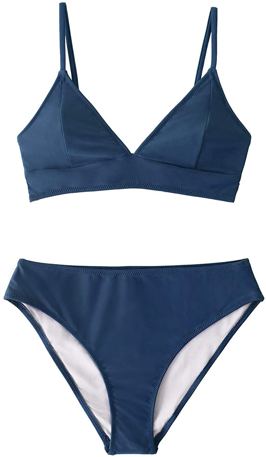 CUPSHE Women's Bikini Triangle Sexy Solid Two Piece Bathing Suit Apparel & Accessories > Clothing > Swimwear CUPSHE   