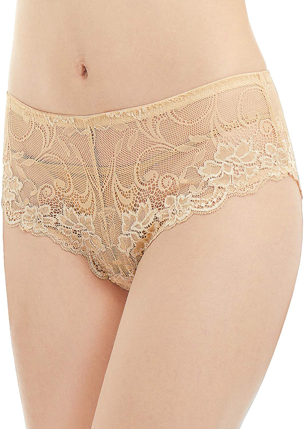 Deyllo Women’s Push Up Lace Bra Comfort Padded Underwire Bra Lift Up Add One Cup Apparel & Accessories > Clothing > Underwear & Socks > Bras KYLIE MAX Nu Small 