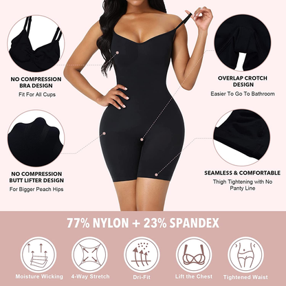 Feelingirl Butt Lifter Bodysuit Body Shaper Tummy Control Shapewear Thigh Slimmer Apparel & Accessories > Clothing > Underwear & Socks > Shapewear FeelinGirl   