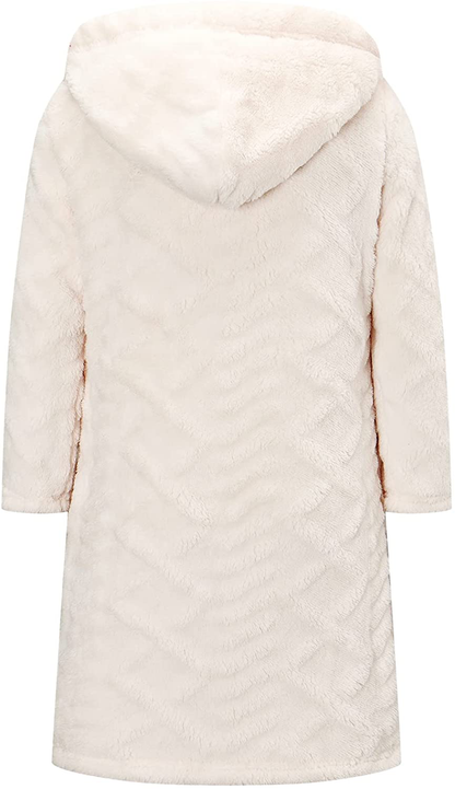 Umeyda Girls Robe,Cute & Fleece Hooded Robe with Belt for Girls, 12 Months - 18 Years Apparel & Accessories > Clothing > Sleepwear & Loungewear > Robes Kylie Max   