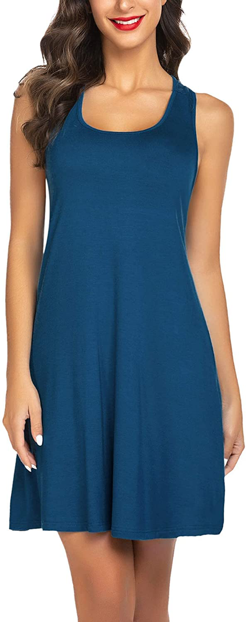 Avidlove Sleepwear for Women Tank Nightgown Chemise Racerback Sleeveless Sleep Dress Apparel & Accessories > Clothing > Sleepwear & Loungewear > Nightgowns Kylie Max   