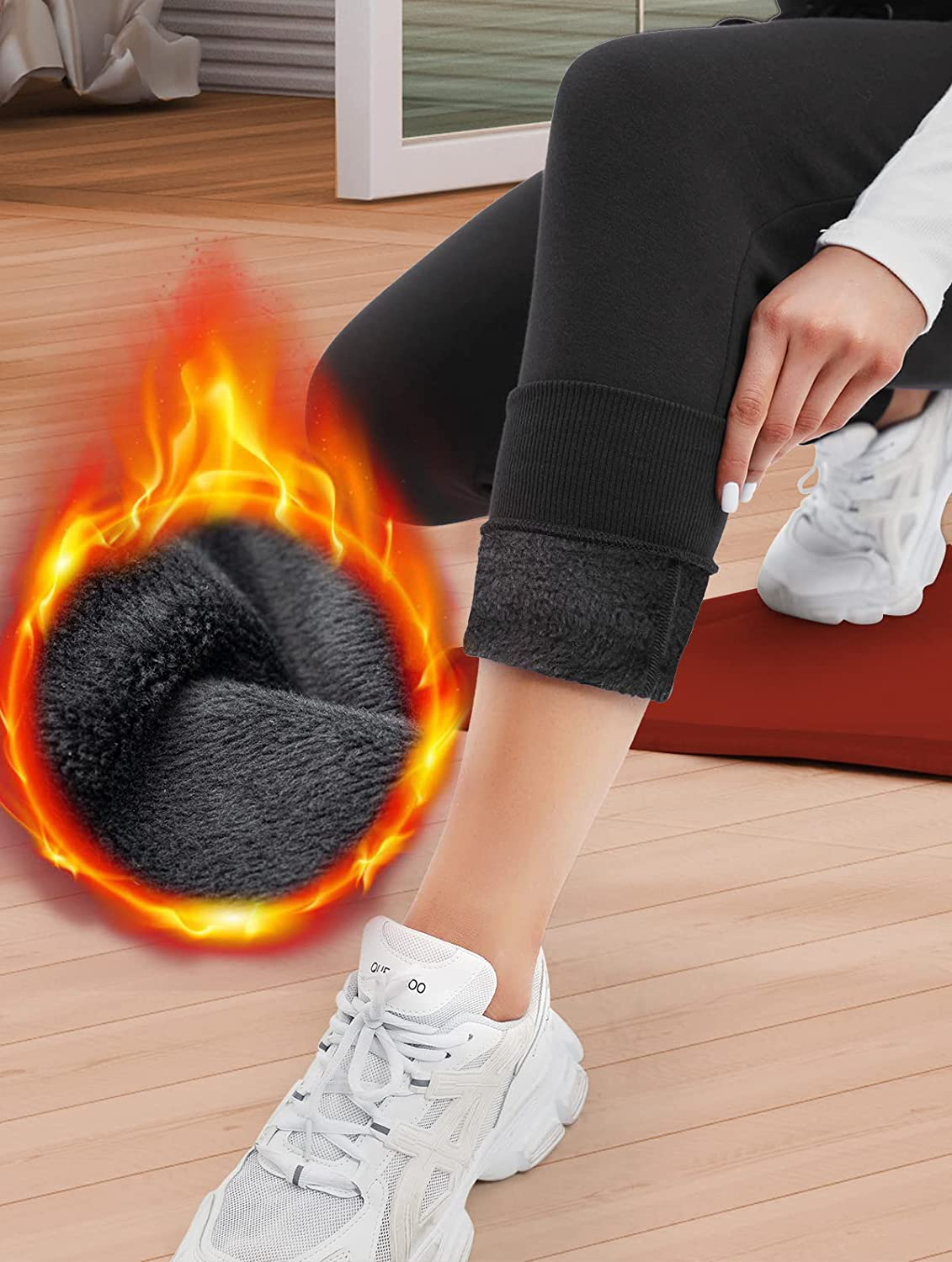 Ewedoos Fleece Sweatpants for Women with Pockets - Fleece Lined Joggers for Women Winter Pants Womens Sweatpants with Pockets Apparel & Accessories > Clothing > Activewear Kylie Max   