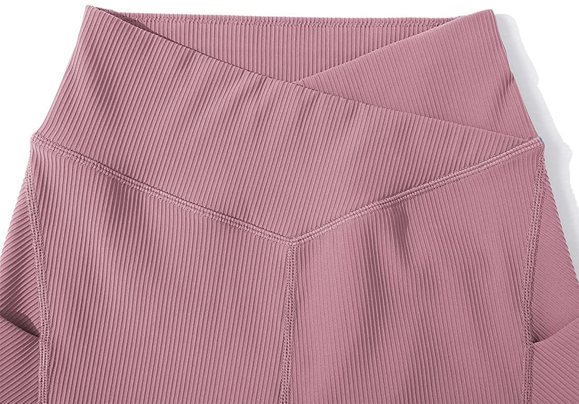 SUUKSESS Women Cross Workout Shorts with Pockets 5" High Waist Booty Biker Short Apparel & Accessories > Clothing > Shorts Kylie Max   