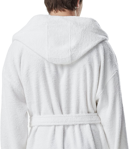 Arus Men'S Hooded Classic Bathrobe Turkish Cotton Robe with Full Length Options Apparel & Accessories > Clothing > Sleepwear & Loungewear > Robes Kylie Max   