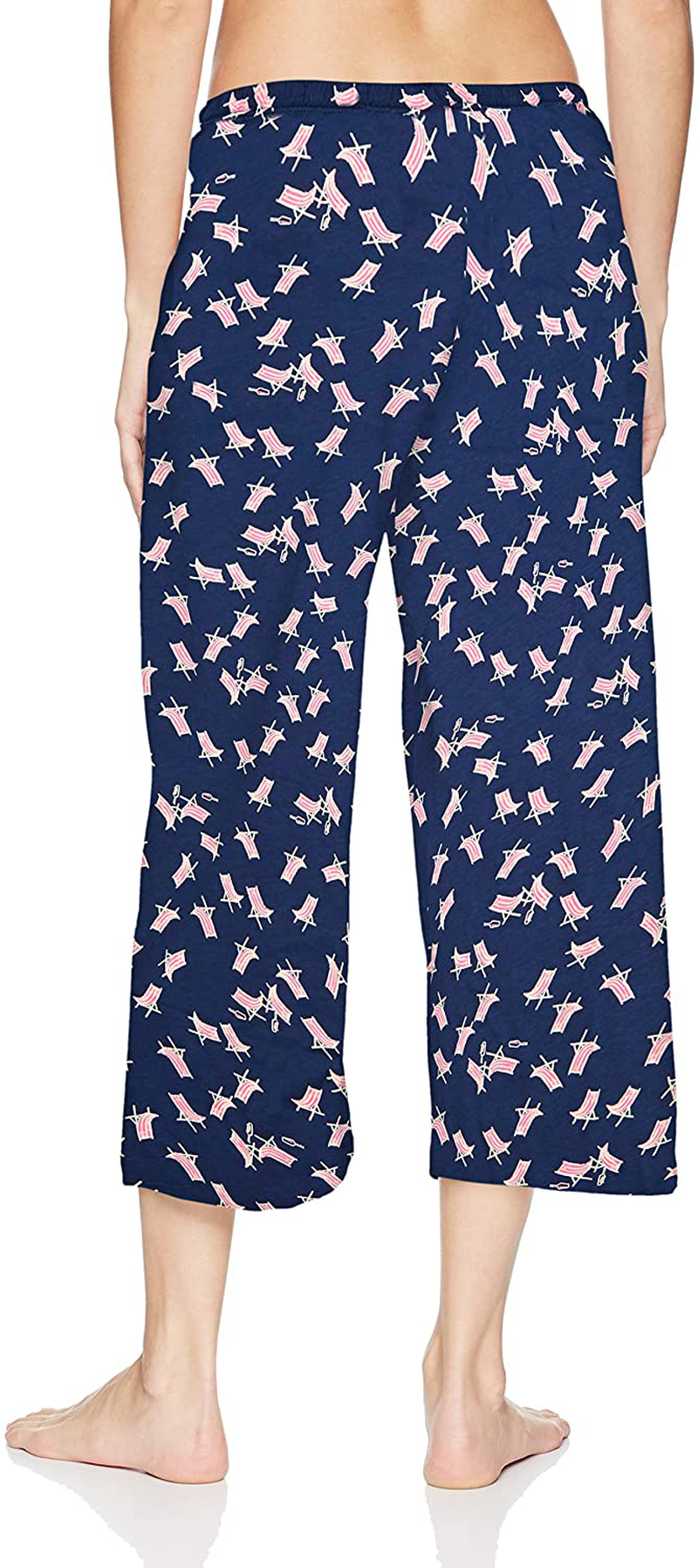 HUE Womens Printed Knit Capri Pajama Sleep Pant Apparel & Accessories > Clothing > Sleepwear & Loungewear > Pajamas Kylie Max   