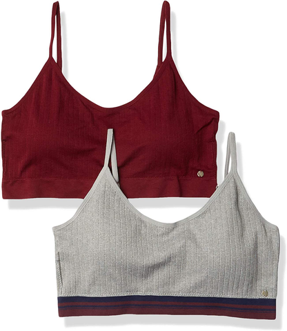 Lucky Brand Women’S Bra – 2 Pack Seamless Comfort Crop Cami Lounge Bralette (S-XL) Apparel & Accessories > Clothing > Underwear & Socks > Bras Kylie Max   