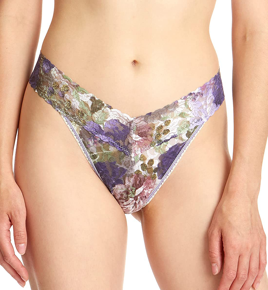 hanky panky, Signature Lace Original Rise Thong, One Size (4-14) Apparel & Accessories > Clothing > Underwear & Socks > Underwear hanky panky Elinor One Size 