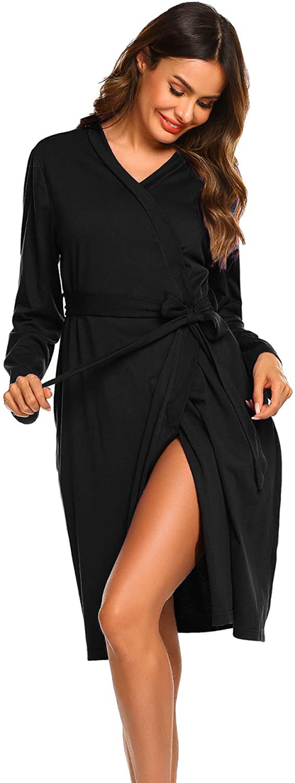 Ekouaer Maternity Robe 3 in 1 Labor Delivery Nursing Gown Hospital Breastfeeding Dress Bathrobes Apparel & Accessories > Clothing > Sleepwear & Loungewear > Robes Kylie Max   