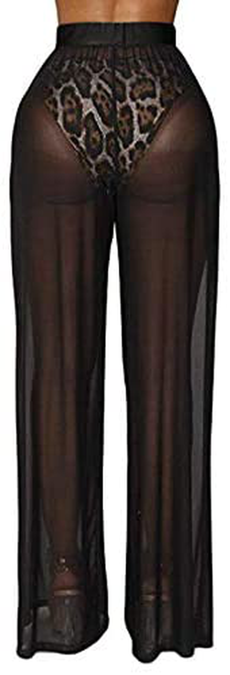 Women'S Beach Sheer Mesh Legging Pant See through Bikini Bottom Swimsuit Cover Up Apparel & Accessories > Clothing > Swimwear Kylie Max   