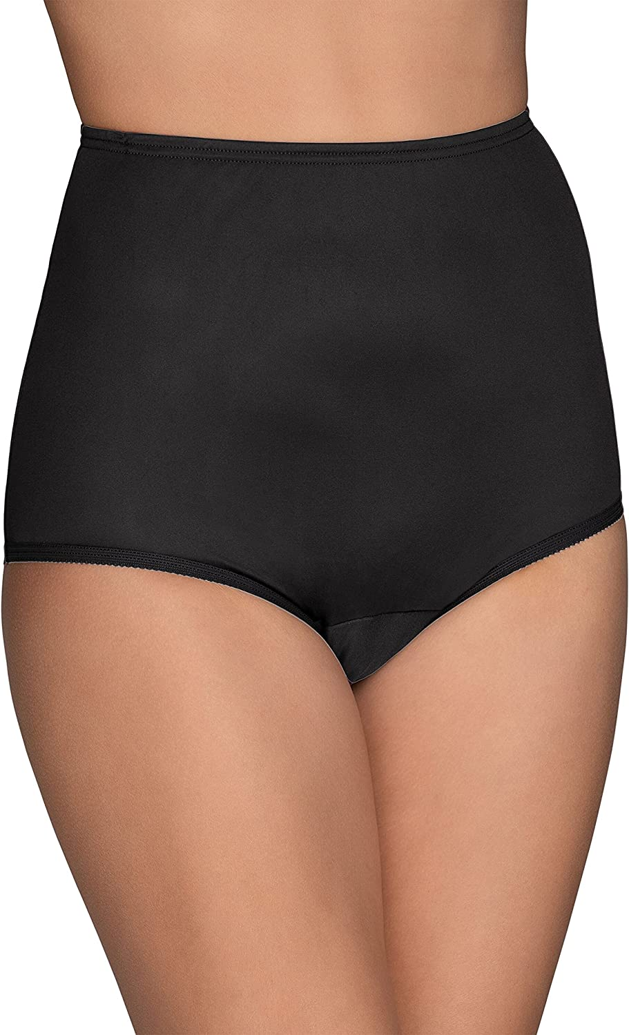 Vanity Fair Women'S Perfectly Yours Traditional Brief Panties Apparel & Accessories > Clothing > Underwear & Socks > Underwear Vanity Fair Nylon - Midnight Black Nylon 12