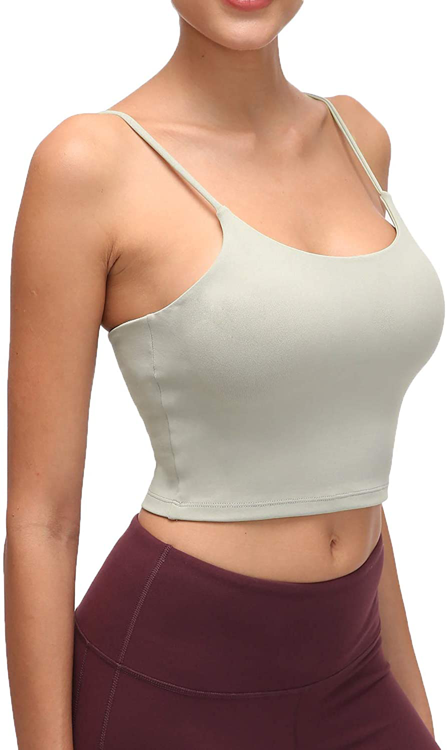 Lemedy Women Padded Sports Bra Fitness Workout Running Shirts Yoga Tank Top Apparel & Accessories > Clothing > Underwear & Socks > Bras Kylie Max   