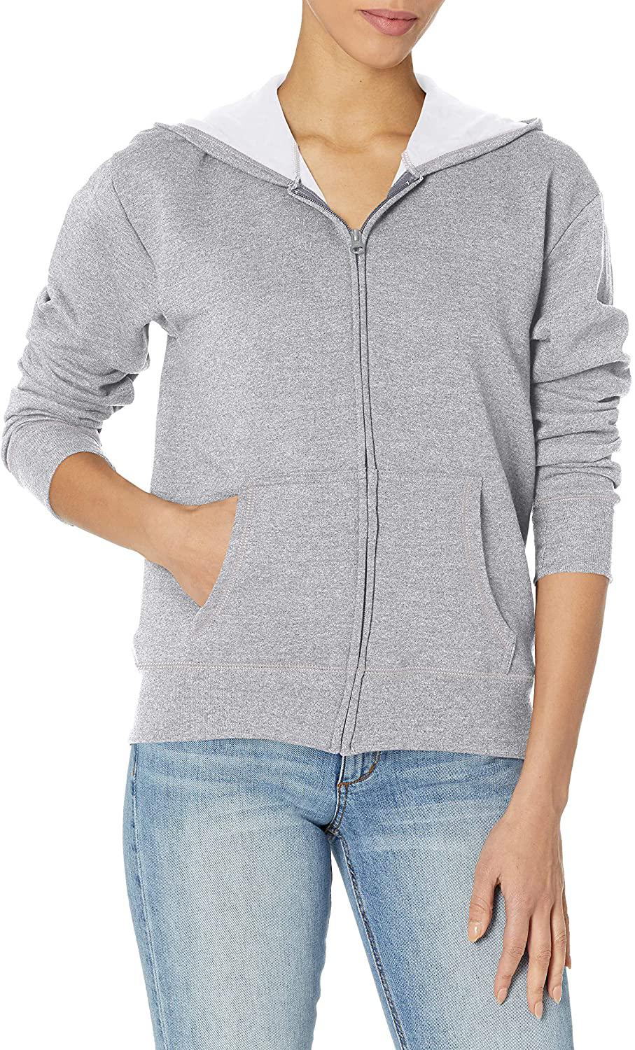 Hanes Women'S Ecosmart Full-Zip Hoodie Sweatshirt Apparel & Accessories > Clothing > Activewear Kylie Max   