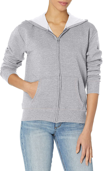 Hanes Women'S Ecosmart Full-Zip Hoodie Sweatshirt Apparel & Accessories > Clothing > Activewear Kylie Max   