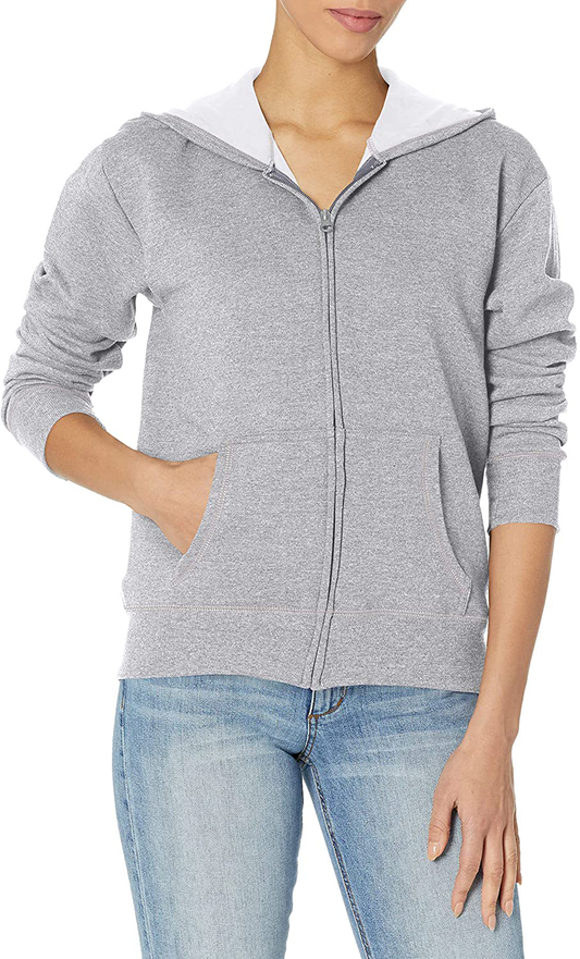 Hanes Women'S Ecosmart Full-Zip Hoodie Sweatshirt Apparel & Accessories > Clothing > Activewear Kylie Max   